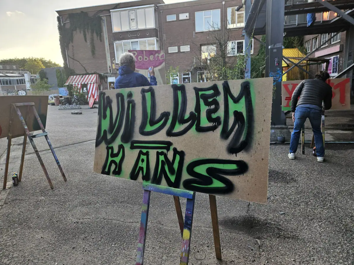 Foto bij Graffiti workshop