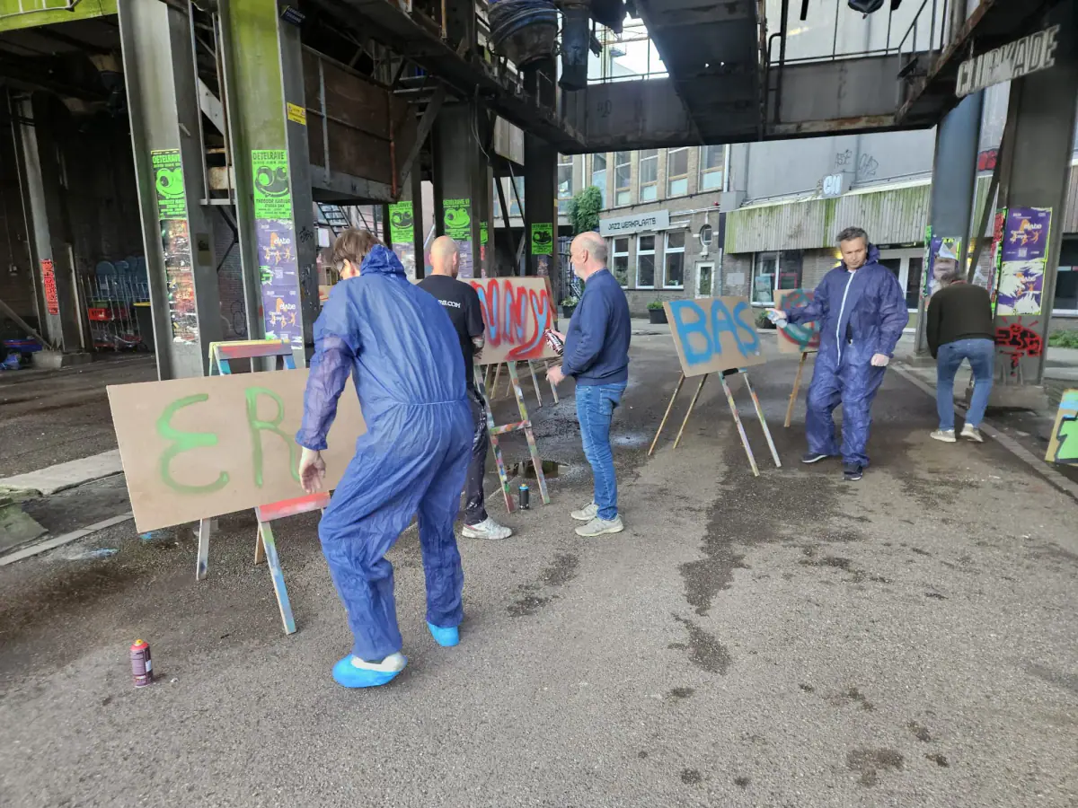 Foto bij Graffiti workshop