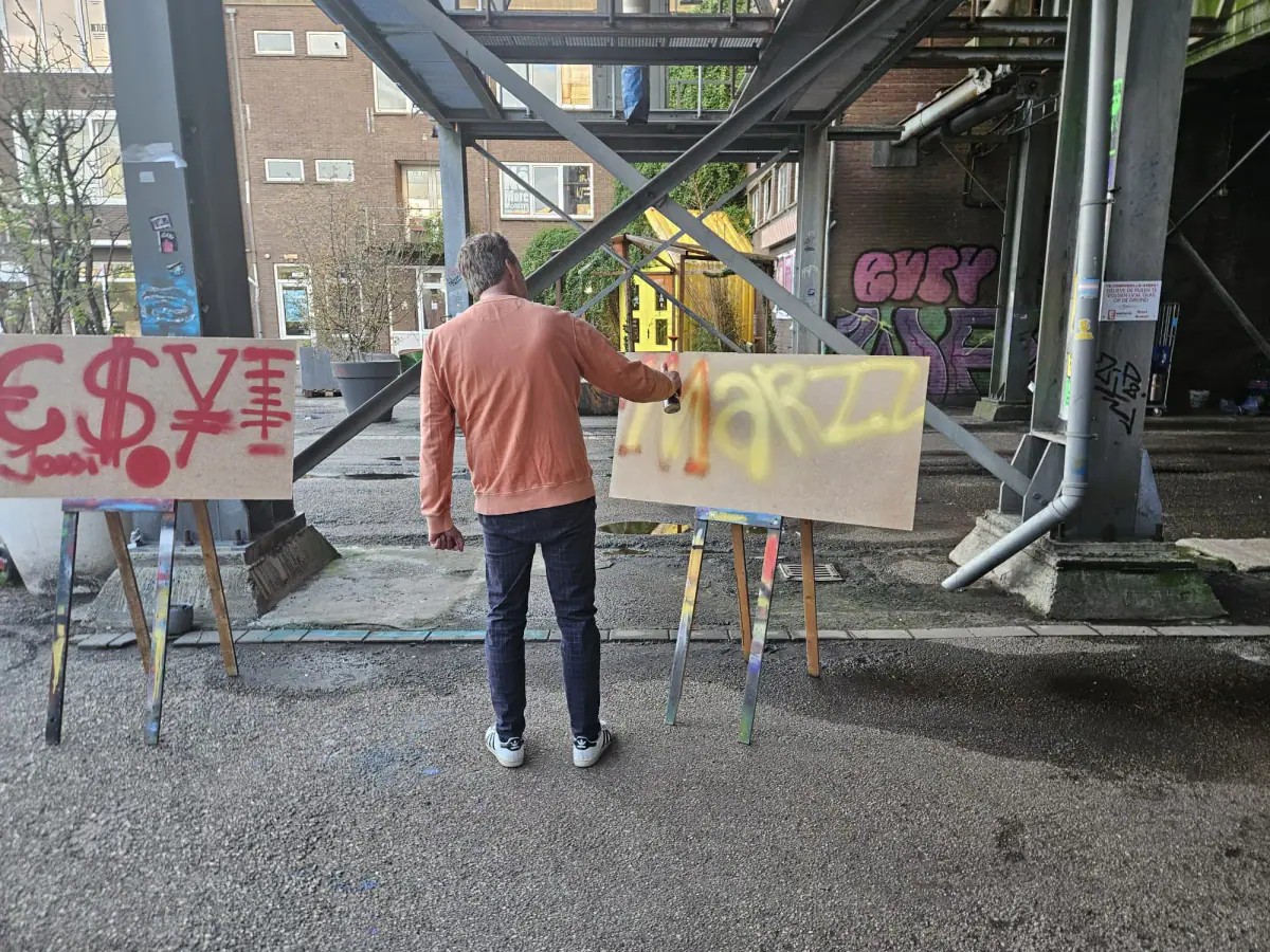 Foto bij Graffiti workshop