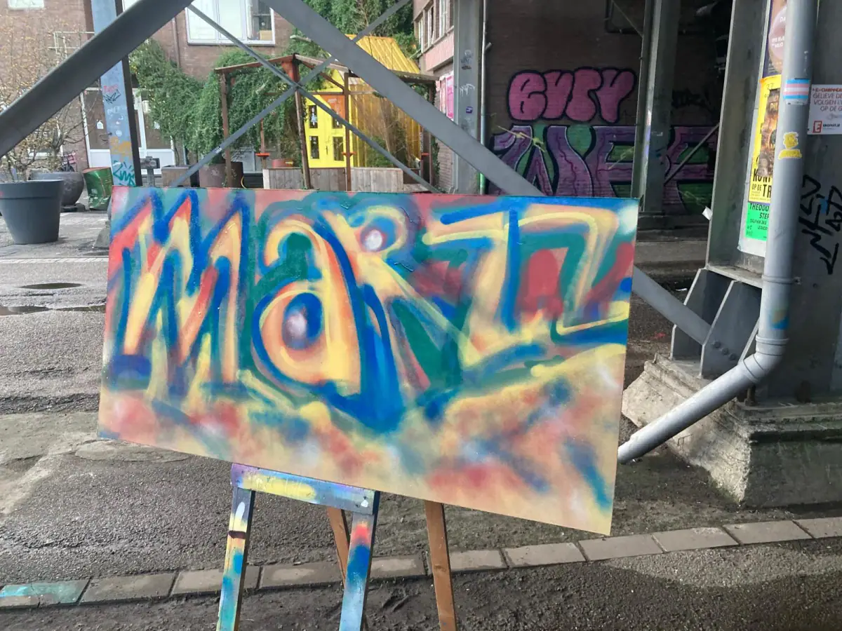 Foto bij Graffiti workshop